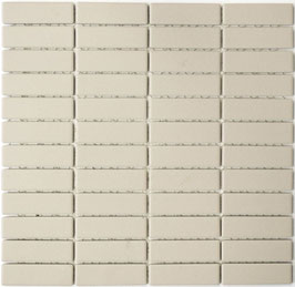 Mosaico Antiscivolo Ruvido BEIGE MATTONCINO non smaltato