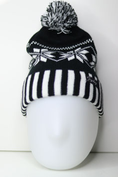 Bommelmütze Stripe