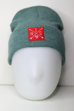 Beanie blau grün rot