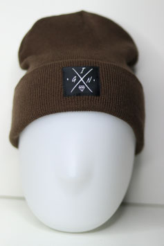 Beanie braun black new