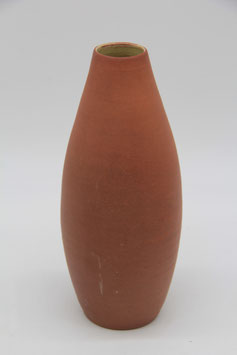 schlanke Terracotta Keramikvase rotbraun Blumenvase konisch Ilkra Edelkeramik?