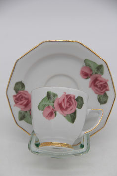 Winterling Marktleuthen Espresso Tasse mit Untertasse Gedeck Rosen