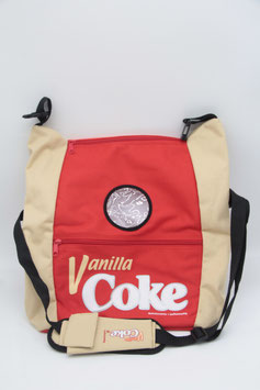 Vanilla Coke Cola Kühltasche Werbeartikel rot beige Camping Flaschenkühler