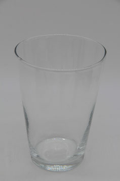 schlichte Glasvase dicker Boden Klarglas transparent Blumevase
