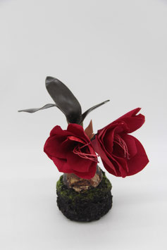 Formano Kunstpflanze Weihnachtsdeko weihnachtlich Tischgesteck rote Amaryllis künstlich