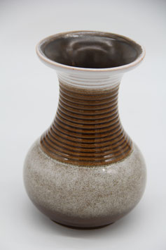 VEB Haldensleben Keramik DDR Keramikvase braun Mid Century 60er 70er Jahre