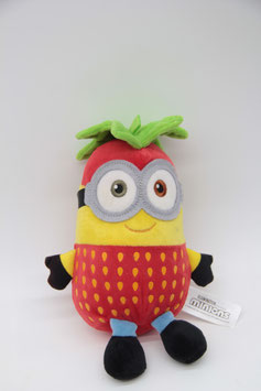 Minions Plüschfigur Filmfigur BOB Strawberry Erdbeere Stofftier Figur