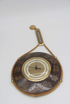 Barometer 50er Fischer Wetterstation Thermometer Sternzeichen Hygrometer