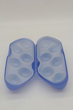 Tupperware Kolumbus Eiermann Eierbox für 6 Eier transparentblau