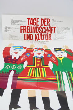 Plakat Tage der Freundschaft und Kultur der Wojewodschaft Zielona Gora 1980