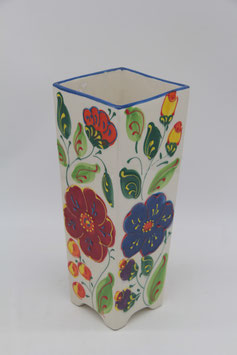 Artesania Leon Keramik Vase Handmade Spain bunt Blumen Handarbeit Blumenvase
