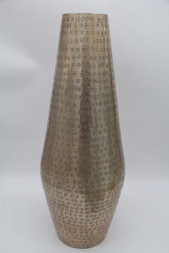große Bodenvase Metallvase Aurum Aluminium gold