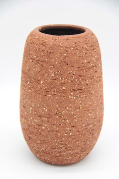 Keramikvase Design Christian Richter Handarbeit braun strukturiert Blumenvase