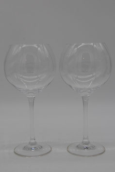2er Set Weingläser Rotwein-Gläser rund bauchig Cocktailgläser