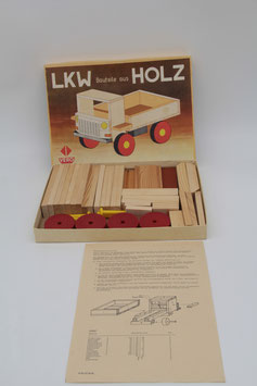 VERO LKW Bauteile aus HOLZ DDR Bauset Spielzeug OVP