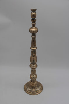 großer Kerzenhalter Dore gold Metall für Stabkerzen 51cm hoch