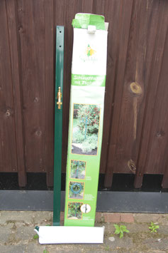 Gartenfee Schlauchhalter mit Zapfstelle grün Metall Gartenschlauchständer