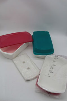 Tupperware Four Seasons Tupper Vorratsdose Brotdose Brotbox mit Kühlakku Sieb