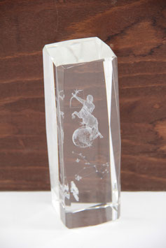 Sternzeichen Schütze Tisch Dekoration 3D Laser Gravur Glasblock Laserbild