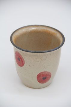 Keramikbecher Mohnblume