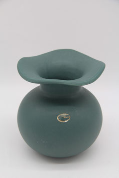 Keramiek de Gebroeders aus Holland Blumenvase grün Keramik Kragen