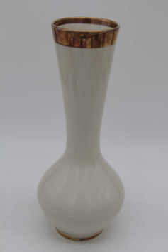 Mitterteich Bavaria 9340 42 Porzellanvase breiter Goldrand klassische Blumenvase