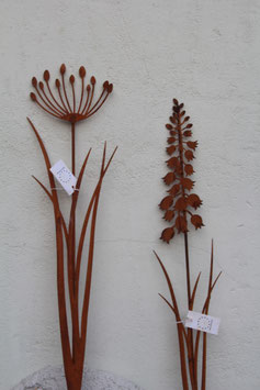 Gartenstecker rost Blume zum Stecken