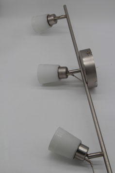 Ikea Basisk Deckenspots 3Spots Deckenlampe Deckenstrahler Metall silbern