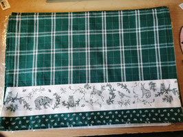 Verkauft Vintage Stoff 491 X 90 Braun Weiss Muster Diy