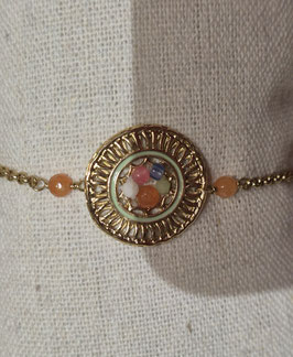 ARMBANDJE MET GOUDKLEURIG RONDJE (SUZANE) - FRANCK HERVAL