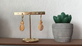 Boucles d'oreilles Doré Ananas