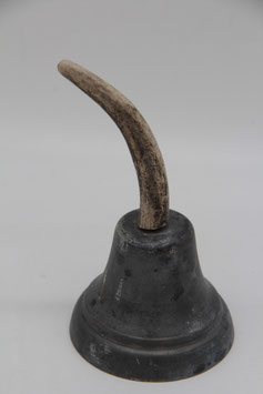besondere Glocke Metall Tischglocke Dekoglocke Horngriff Gehörn Metallglocke