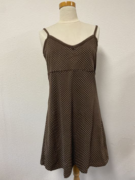 Nieuw! Bruin gestippeld jurkje van KSG Wear maat XL