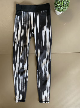 Sportlegging zwart wit Maat S