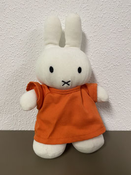 Nijntje knuffel met oranje jurkje