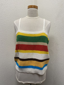 Handgemaakte top met vrolijke kleuren in maat M/L