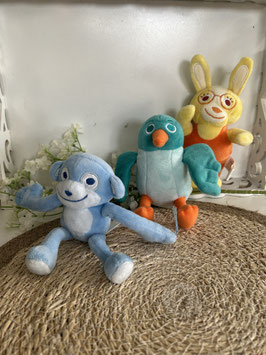 Drie speelgoedknuffels van Zwitsal
