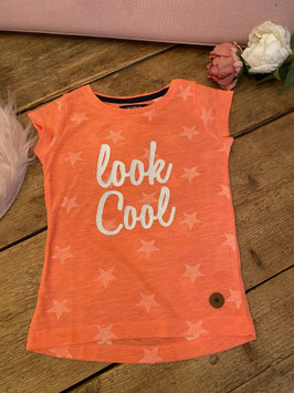 Stoer oranje shirt van Europe Kids maat 98/104