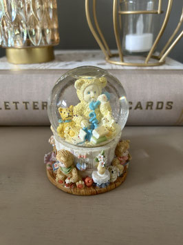 Vintage sneeuwbolletje van 10 cm. hoog