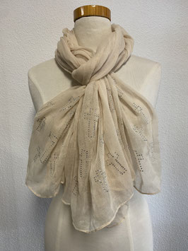 Mooi grote sjaal in beige
