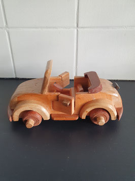 Houten model auto van 20 cm