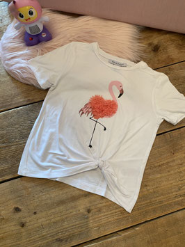 Wit shirt met 3D hart van Primark in maat 122