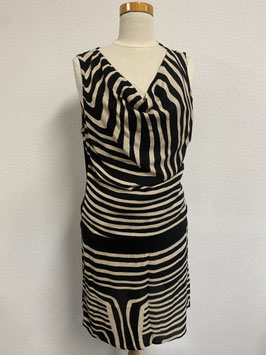 Bijzondere jurk van Comma met zebraprint Maat 40