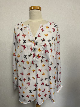 Blouse met vlinders maat 48