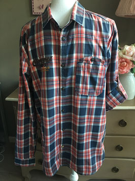 Leuke geblokte blouse van Jack & Jones maat XL