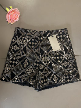 Nieuw! Short met paillettten van Zara Basic in maat M