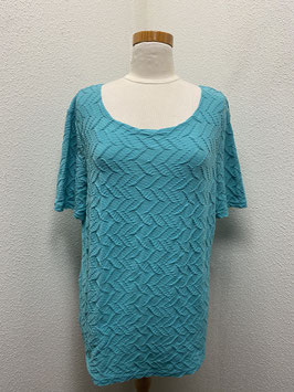 Blauw shirt met sierlijke details van C&A maat L