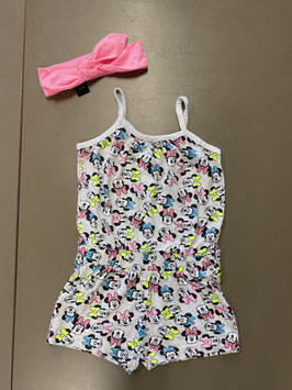Jumpsuit met Mickey Mouse van Disney in maat 92 met bijpassende haarband