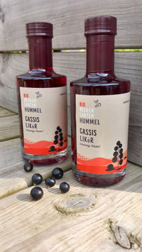 Schwarzer bio Ribisellikör (Cassis)