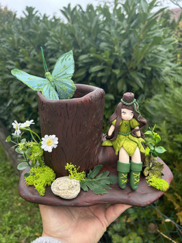 Pot à crayons vert fée